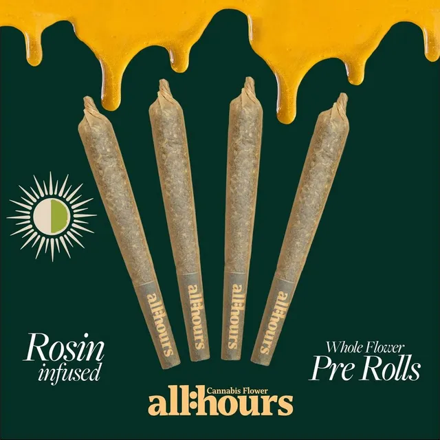 all:hours 10G's 0.4g ea | 4-Pack Rosin Infused Pre-Roll Pack