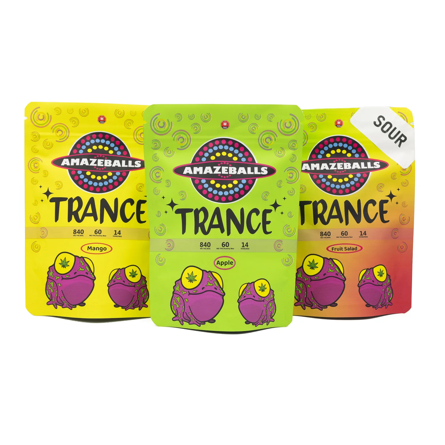 Ever Leaf Dispensary Amazeballs Edibles Trance Gummies – 840mg THC