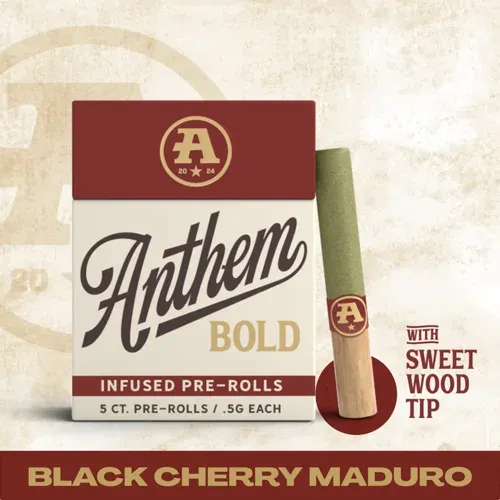 Anthem Black Cherry Maduro.5g infused Preroll 5pk