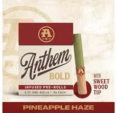 Anthem Pineapple Haze.5g infused Preroll 5pk