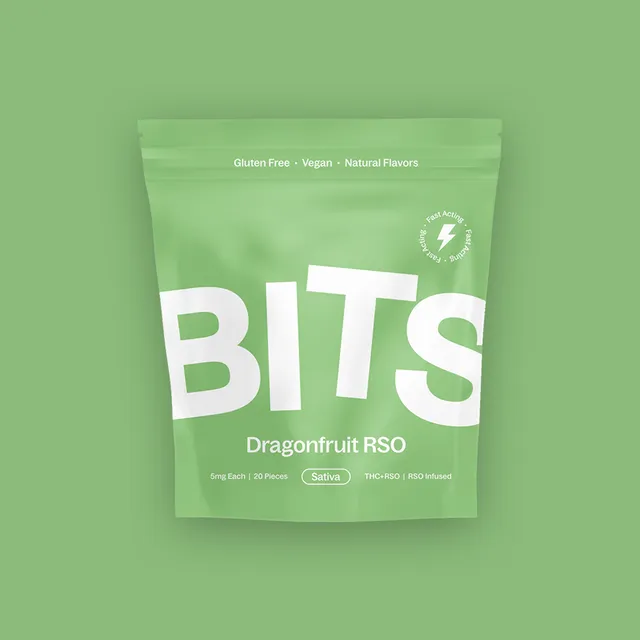 BITS Dragonfruit 5mg ea | 20-Pack Fast-Acting RSO Gummies