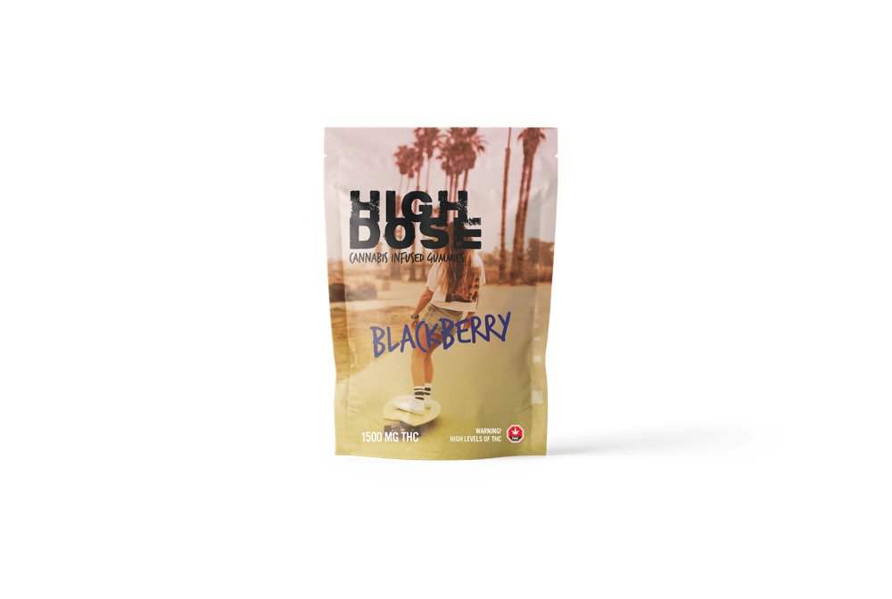 Ever Leaf Dispensary Blackberry High Dose 1500mg THC Gummy