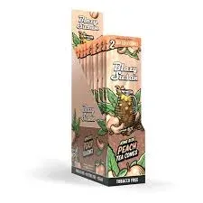 Blazy Susan papers Blazy Susan Black Tea Leaf Cones King Size 2ct Peach