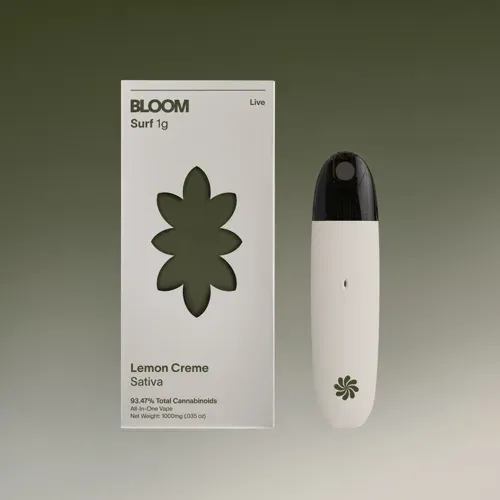 BLOOM Lemon Creme 1g Live Resin Disp Vape