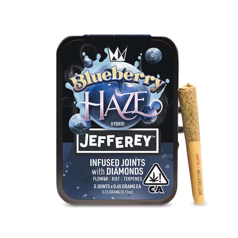 Ever Leaf Dispensary Blueberry Haze – Jefferey Infused Joint.65g 5 Pack