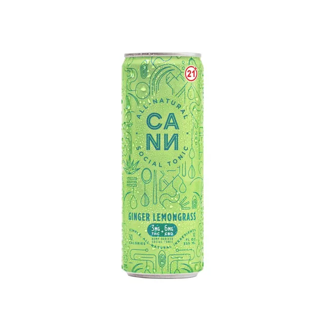Cann Ginger Lemongrass Seltzer Ginger Lemongrass | 3mg Ratioed Ready-to-Drink