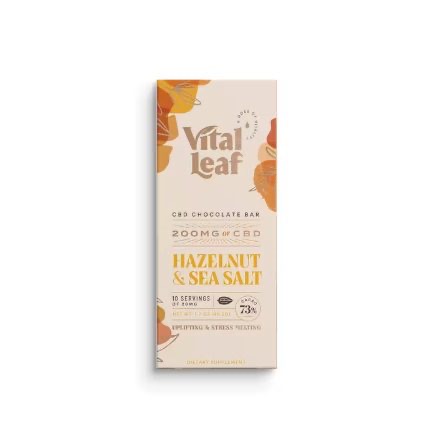 Ever Leaf Dispensary CBD Chocolate Bar Hazelnut & Sea Salt 200mg CBD