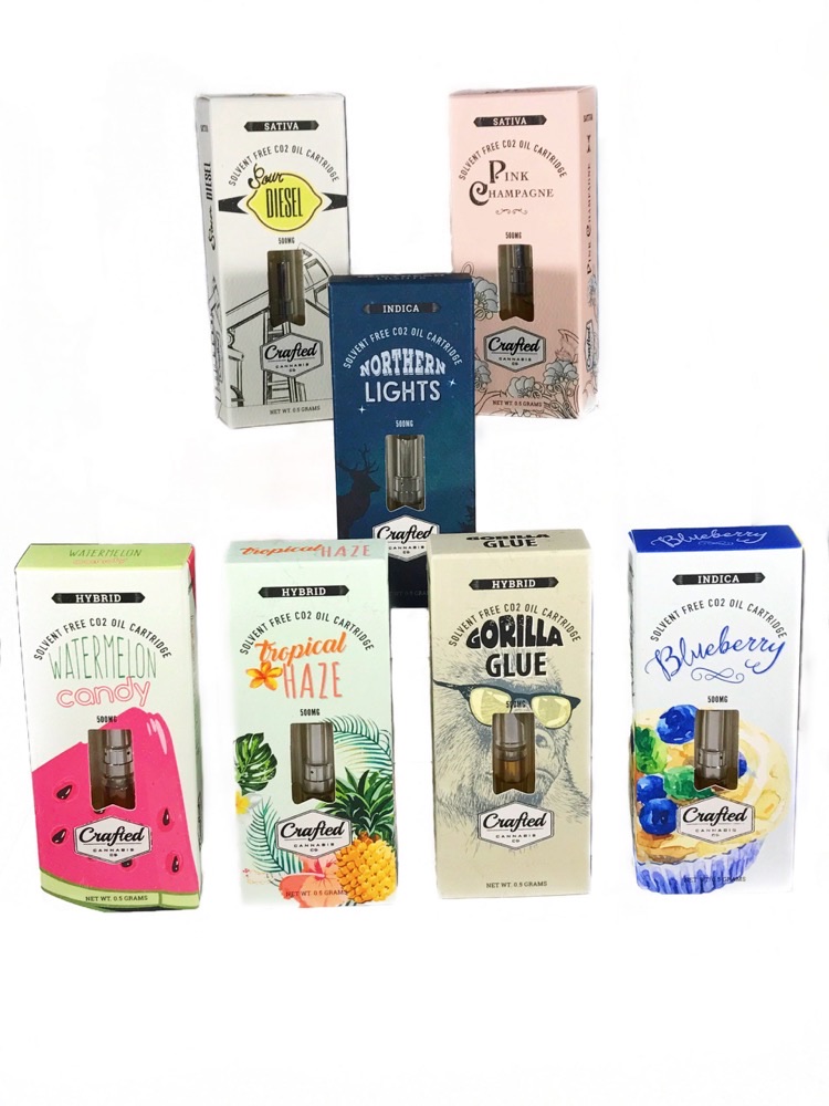 Fresh Cannabis Crafted Extracts Cannabis Vape Oil Cartridges