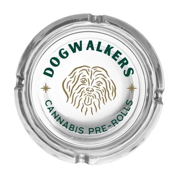 Dogwalkers 4" Bailey Ash Tray - Clear