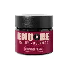 Encore Sour Black Cherry RSO Hybrid Gummies