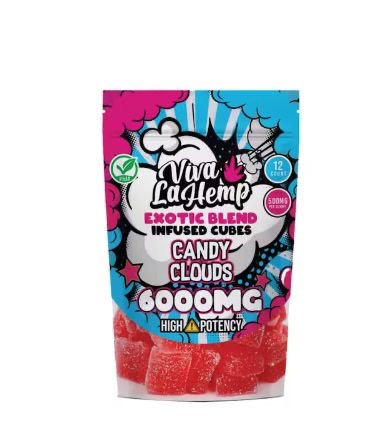 Fresh Cannabis Exotic Blend Infused Cubes – 6000MG Candy Clouds