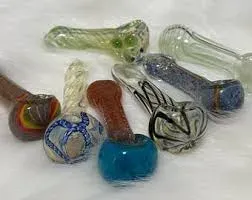 Generic Glass 4" Silver Fumed Spoon Hand Pipe