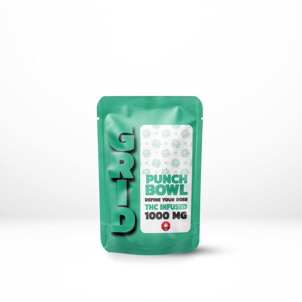 Ever Leaf Dispensary GRID Punch Bowl 1000mg THC Gummies
