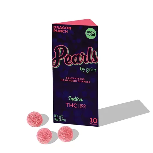 Grön Gron Dragon Punch Solventless Hash Rosin Pearls