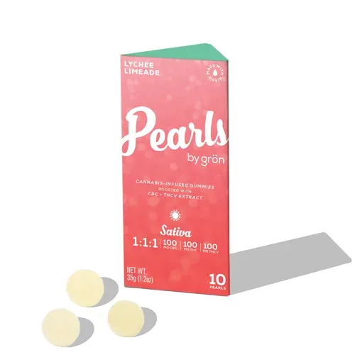 Grön Gron Lychee Limeade 1:1:1 THC:THC-V:CBC Pearls