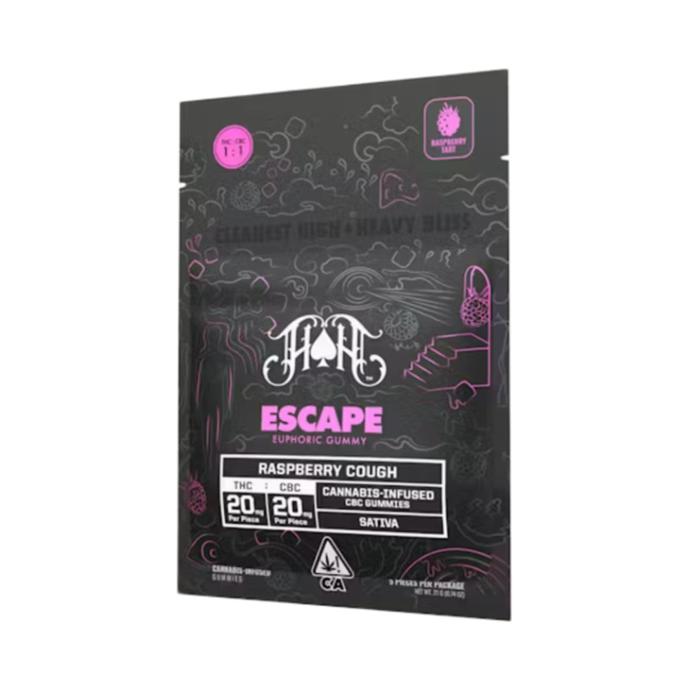 Heavy Hitters Raspberry Cough | Sativa - Escape RCS CBC Euphoric Gummy