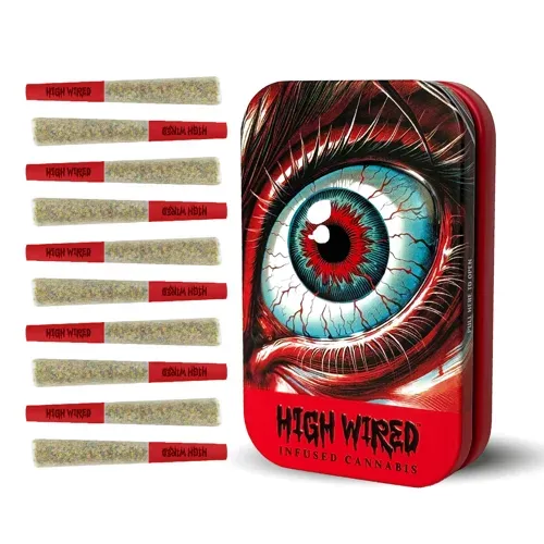 High Wired Clips Rainbow Chip.35g Infused Preroll 10pk