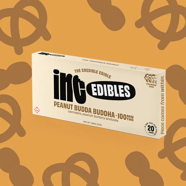 inc.edibles Peanut Budda Buddha 100mg Chocolate