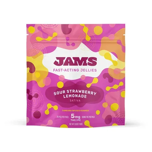 JAMS Fast Sour Strawberry Lemonade Gummies