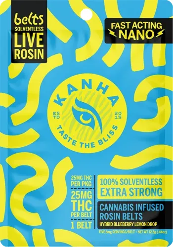 KANHA Blueberry Lemon Drop Solventless Rosin Belts 4-pack