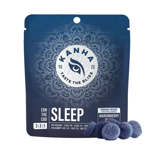 KANHA Sleep Marionberry Plum 3:2:1 CBN:THC:CBD Gummies