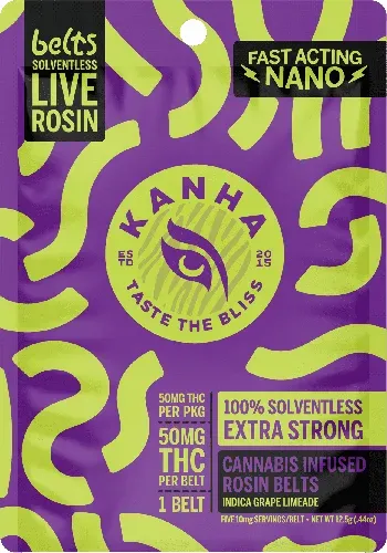 KANHA Sour Grape Lemon-Lime 50mg Solventless Rosin Belt