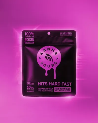 KANHA Vegan Sour Berry Bliss Indica Solventless Rosin Gummies