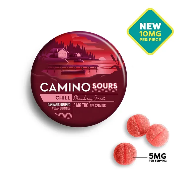 KIVA Strawberry Sunset 10mg ea | 10-Pack Gummies