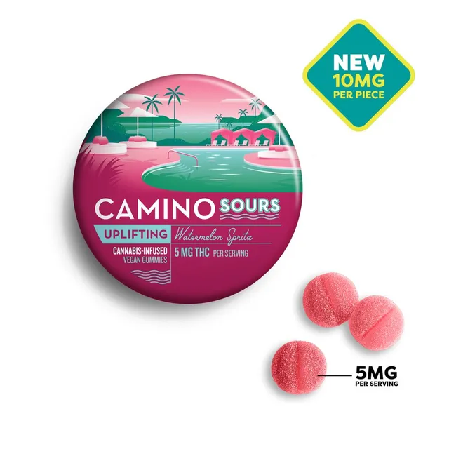 KIVA Watermelon Spritz 10mg ea | 10-Pack Gummies