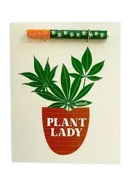 KushKards Plant Lady Greeting Card