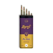 Legacy Black Amber.5g Preroll 5pk