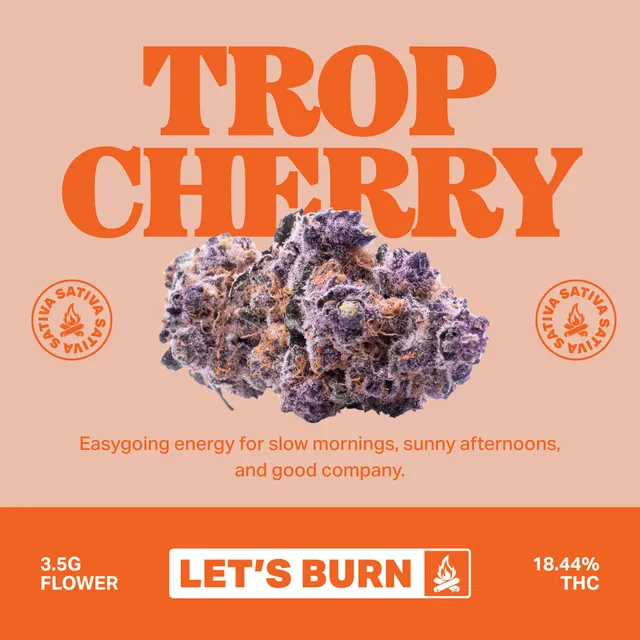 Let's Burn Trop Cherry 3.5g Whole Flower