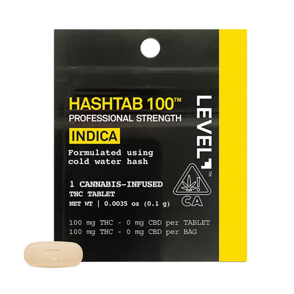 LEVEL HASHTAB 100 Indica - Single (100mg)