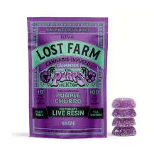Lost Farm Grape Live Resin Gummies