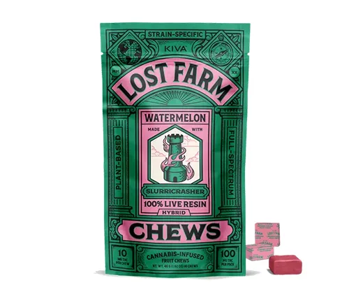 Lost Farm Watermelon Live Resin Chews 2ct