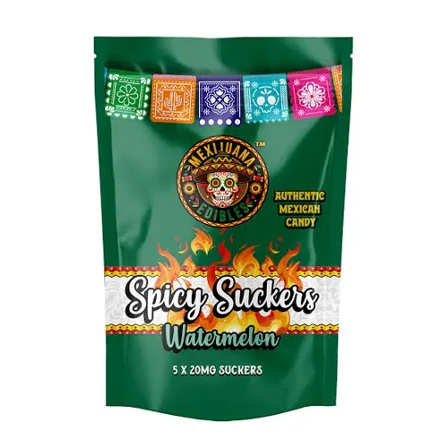 Mexijuana Spicy Suckers Watermelon with Chamoy and Tajin 5pk