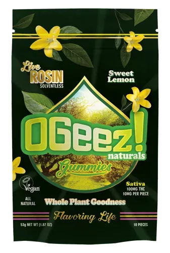 OGeez! OGeez Sweet Lemon Live Rosin Gummies