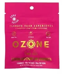 Ozone Sour Watermelon Lemonade 50mg Gummies