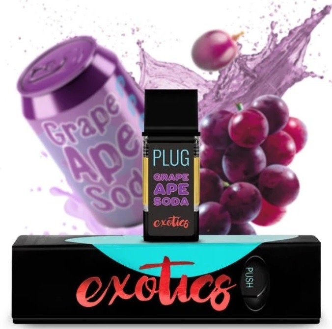 PLUGPlay PLUGPlay Exotics Grape Ape Vape 1G Cartridge