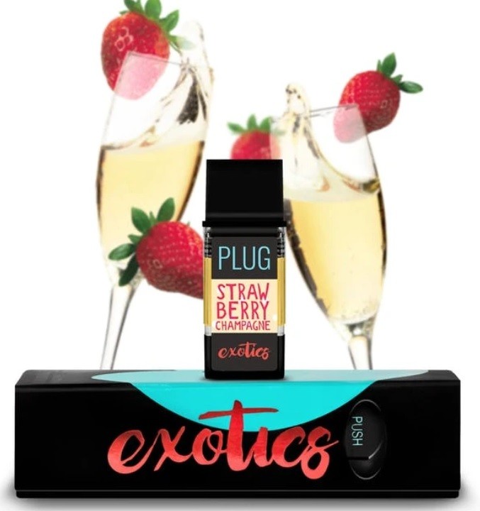 PLUGPlay PLUGPlay Exotics Strawberry Champagne Vape 1G Cartridge