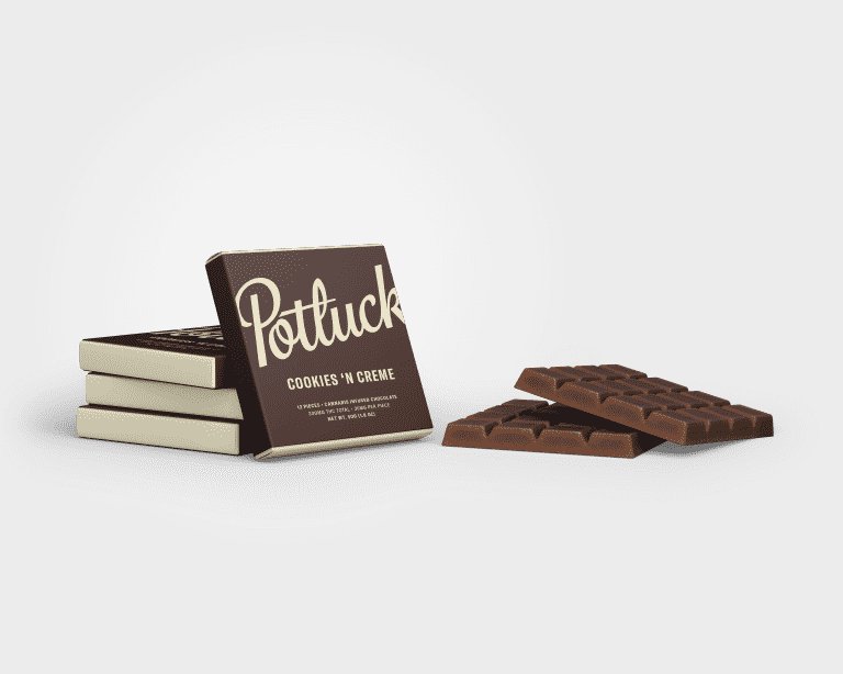 Ever Leaf Dispensary Potluck Edibles 300mg THC Chocolate Cookies N Cream
