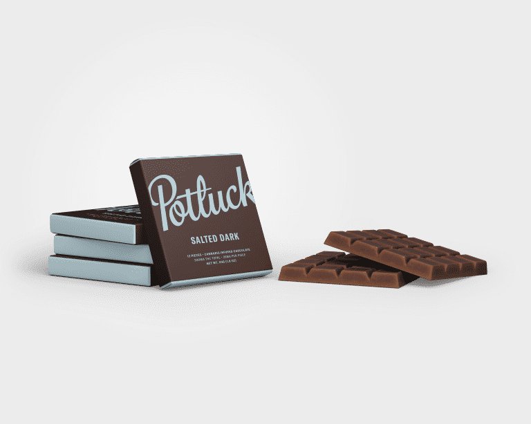 Ever Leaf Dispensary Potluck Edibles 300mg THC Chocolate – Salted Dark