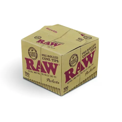 RAW Pre-Rolled Tips Perfecto Cone 100ct