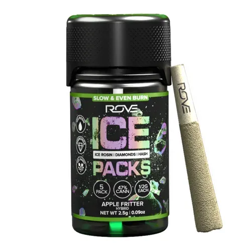 Rove Ice Packs Apple Fritter.5g Infused Preroll 5pk