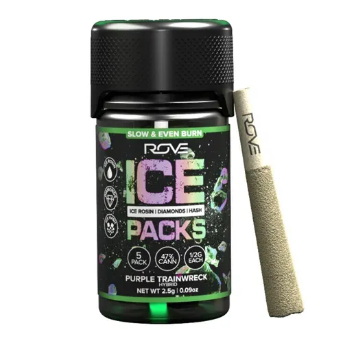 Rove Ice Packs Purple Trainwreck.5g Infused Preroll 5pk