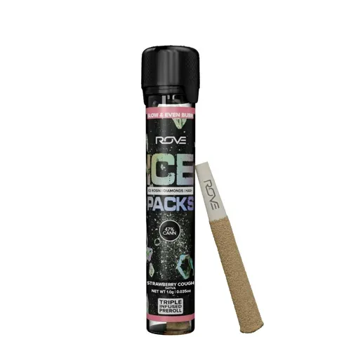 Rove Ice Packs Strawberry Cough 1g Infused Preroll
