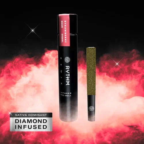 RYTHM Strawberry Sour Diesel 1g Infused Preroll