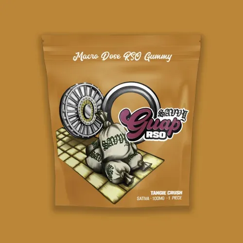 Savvy Guap RSO Tangie Crush 100mg Gummy