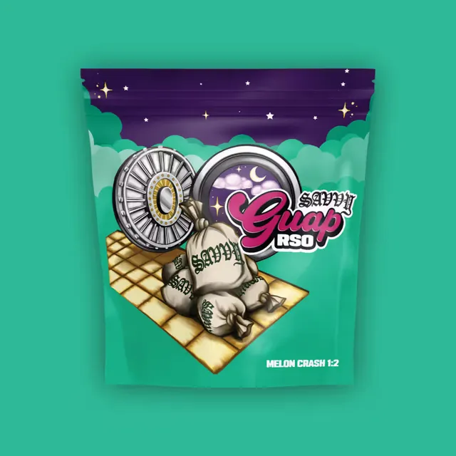 Savvy Melon Crash 50mg | 2:1 THC:CBN Ratioed RSO Gummies