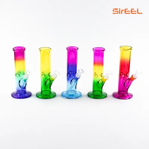SirEEL Straight Rainbow Gradient 10" Bong